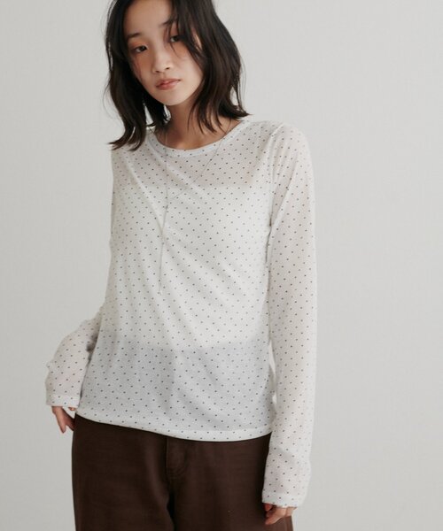 tシャツ レイヤードシアーパックTシャツ「WEB限定カラーあり」 レディース | Discoat | 27