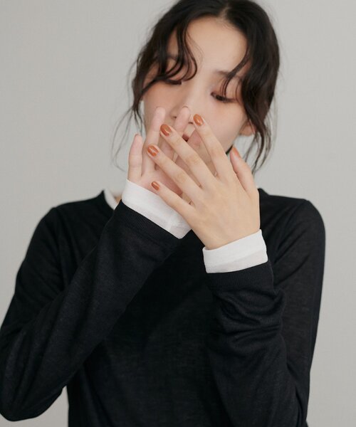 tシャツ レイヤードシアーパックTシャツ「WEB限定カラーあり」 レディース | Discoat | 36