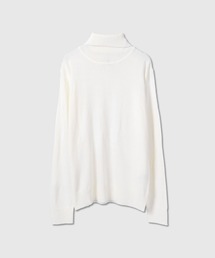 美品✨エブール　21SS　カシミヤ混7分袖ニット　クルーネック　ハイゲージ ebure/エブール｜シーズン到来！ 「エブール」のニットをお
