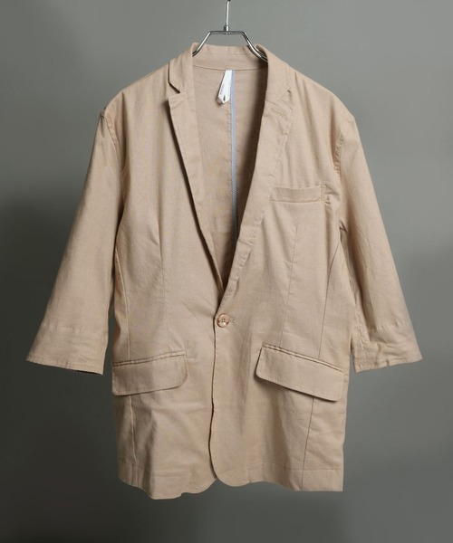 ★美品★T-JACKET テーラードジャケット　サマー　綿　アンコンM(720 Starting Over（スターティング オーバー） ジャケット テーラード