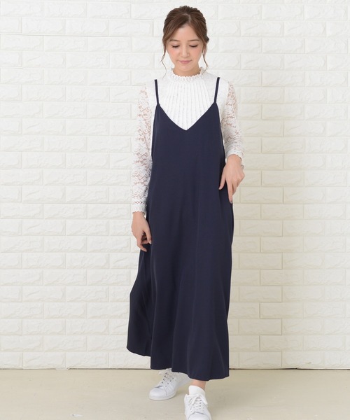 よーこ BLUE FRONCE ブラックキャミワンピース ロング 楽天市場】キャミワンピース ロングワンピース レディース