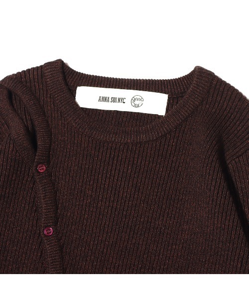 ニット セーター ANNA SUI NYC リブニットトップス レディース ニット セーター ANNA SUI NYC リブニットトップス レディース
