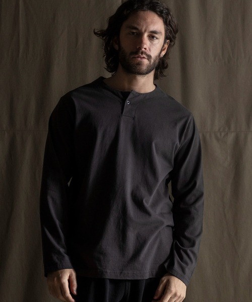 Jackman（ジャックマン） tシャツ L/S Henleyneck T-Shirt メンズ