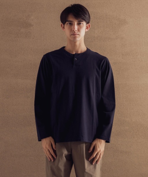 Jackman（ジャックマン） tシャツ L/S Henleyneck T-Shirt メンズ