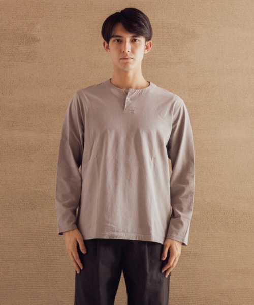 Jackman（ジャックマン） tシャツ L/S Henleyneck T-Shirt メンズ
