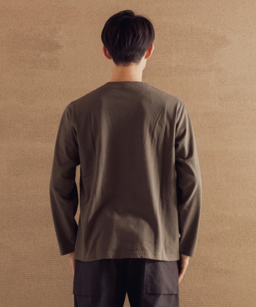 Jackman（ジャックマン） tシャツ L/S Henleyneck T-Shirt メンズ