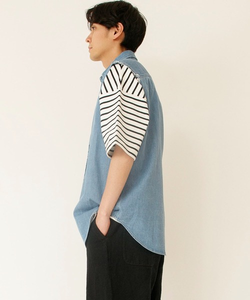 johnbull  ノースリーブブラウス Johnbull（ジョンブル） シャツ 「DENIM DELIGHT DAYS」8オンスデニム
