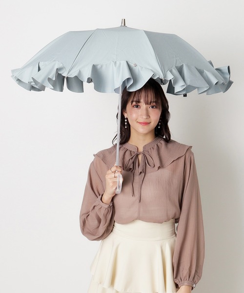 LANVIN en Bleu 折りたたみ傘 一級遮光 晴雨兼用折りたたみ日傘