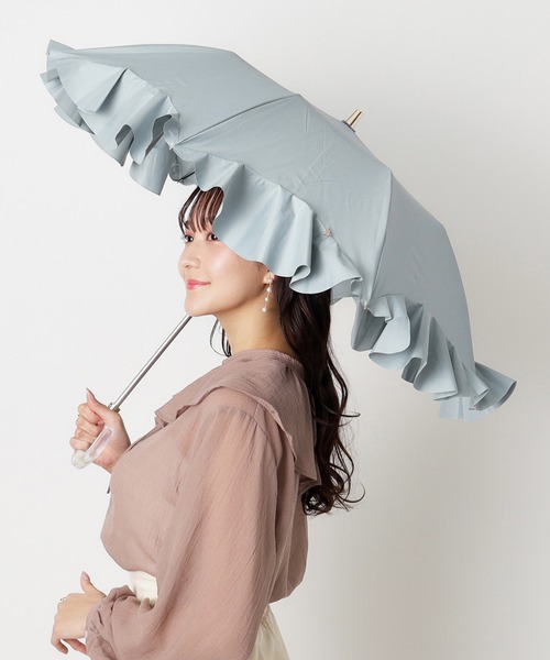 LANVIN en Bleu 折りたたみ傘 一級遮光 晴雨兼用折りたたみ日傘
