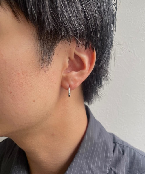 B.R.U ピアス シルバー ゴールド フープピアス メンズ レディース