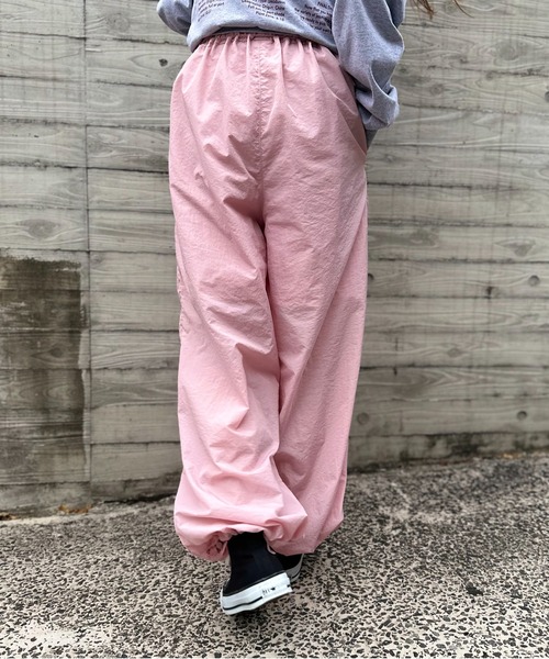 mi via loca パンツ 裾ドロストパラシュートパンツ レディース