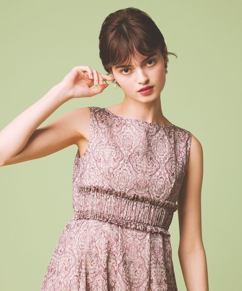 美品☆TOCCA トッカ☆ PINK JAIPUR ロングドレス ワンピース 2