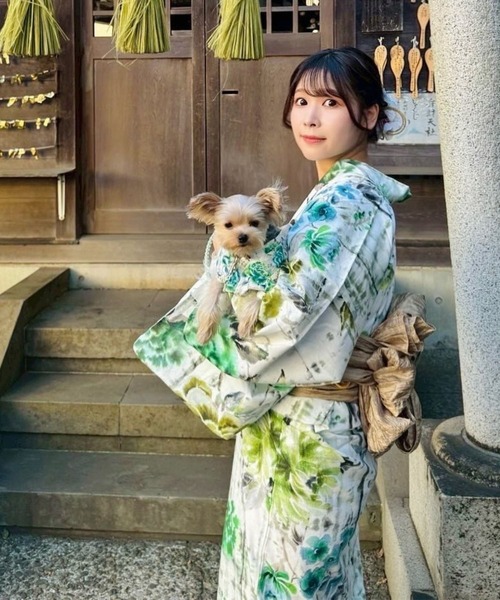 ONEKOSAMA OINUSAMA 犬 服 DESIGNERS GUILD コラボ ペット浴衣