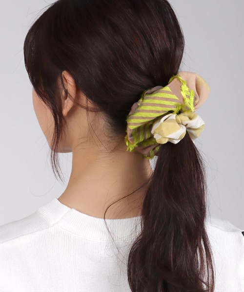 Three Four Time（スリーフォータイム） シュシュ POLS×Flourl 播州織