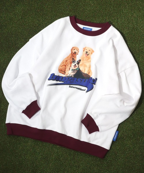 PERSONS スウェット トレーナー 犬 M POWER TO THE PEOPLE トレーナー スウェット 「POWER PEOPLE