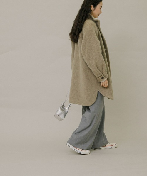 URBAN RESEARCH コート アウター バルカラーシャギーコート