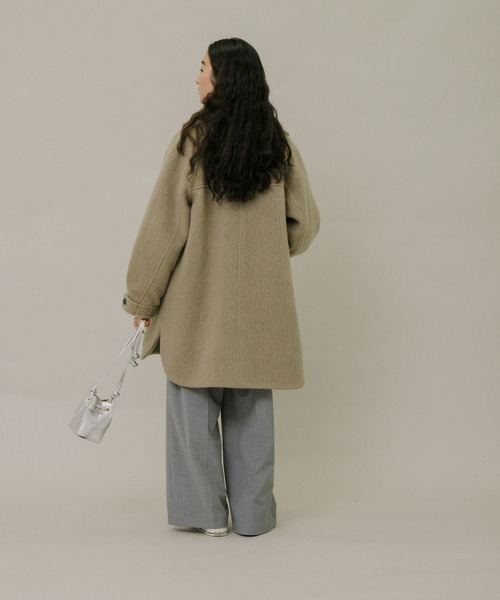 URBAN RESEARCH コート アウター バルカラーシャギーコート
