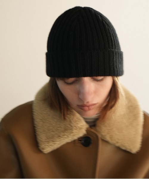 clane ニット帽　ブラック セール】MUFFLER SET KNIT CAP（マフラー）｜CLANE（クラネ）の