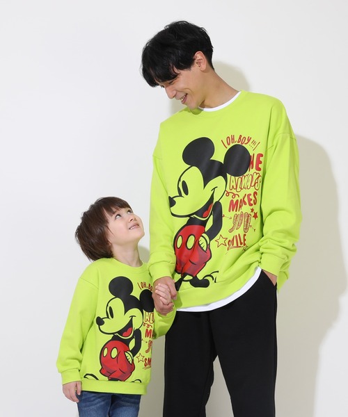 Disney（ディズニー） トレーナー 親子お揃い ラクガキペアトレーナー