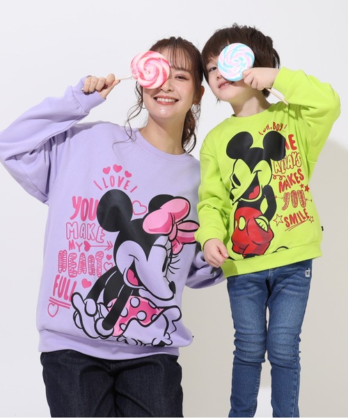 Disney（ディズニー） トレーナー 親子お揃い ラクガキペアトレーナー