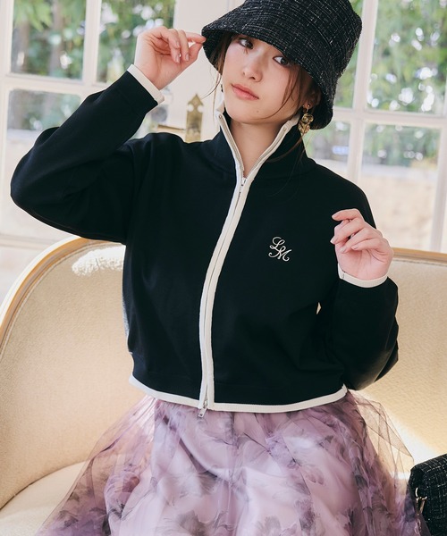 カーディガン 「ユニセックス」バイカラーニットカーディガン(2丈) レディース メンズ LANTINAM カーディガン 「ユニセックス」バイカラーニット