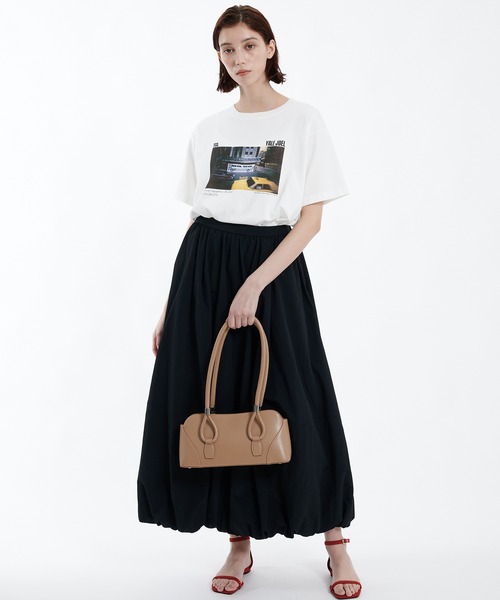 パブリックトウキョウ　ナローハンドル ハンドバッグ コンパクト PUBLIC TOKYO ハンドバッグ ナローハンドルワイドバッグ
