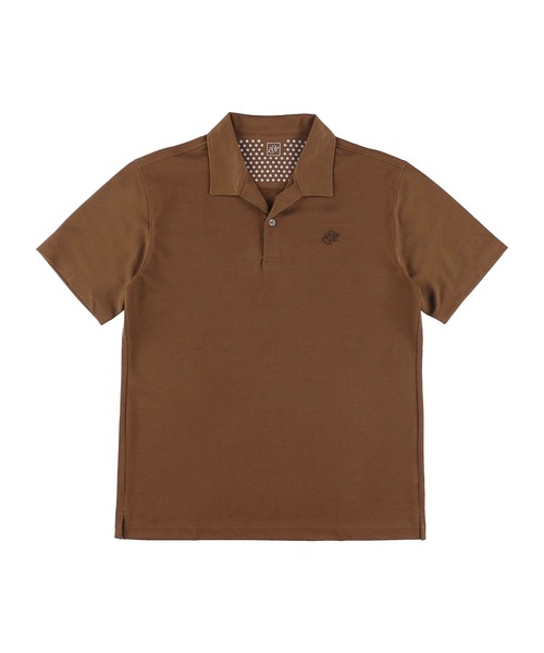 ポロシャツ MENS TOP調鹿の子 半袖シャツ メンズ