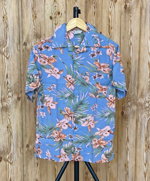 sulvam 21ss アロハシャツ 半袖 花柄 サルバム“ボタニカル柄”アロハシャツ＆切っぱなしワイドパンツ