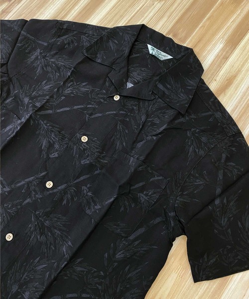 TopIsm シャツ 総柄 半袖 アロハシャツ メンズ レディース