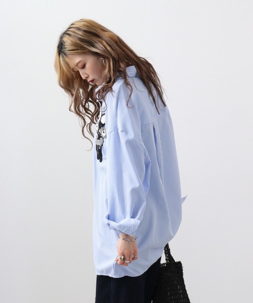 SEVENDAYS=SUNDAY - 新品❗ストライプブラウス  白 F キャンディスリーブ SEVENDAYS=SUNDAY - 新品❗ストライプブラウス 白 F キャンディ