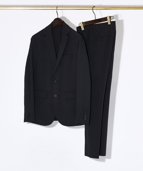 【ABAHOUSE /セットアップ】オニサッカー サマージャケット &スラックス QuickDry / セットアップ対応】オニサッカー ジャケット