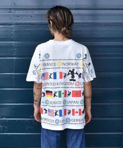 vintage disney Lサイズ ヴィンテージ ディズニー Tシャツ DISNEY VINTAGE tシャツ 「ヴィンテージ古着」80's Mickey