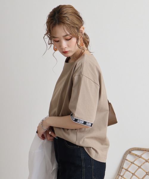 tシャツ A.N.L ロゴテープカットソー レディース tシャツ A.N.L ロゴテープカットソー レディース : ZOZOTOWN