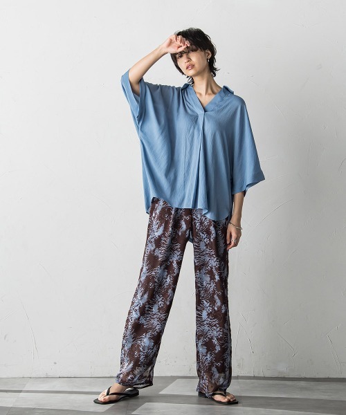 tシャツ バックタックドルマンスキッパーシャツ レディース MAYSON GREY tシャツ バックタックドルマンスキッパーシャツ