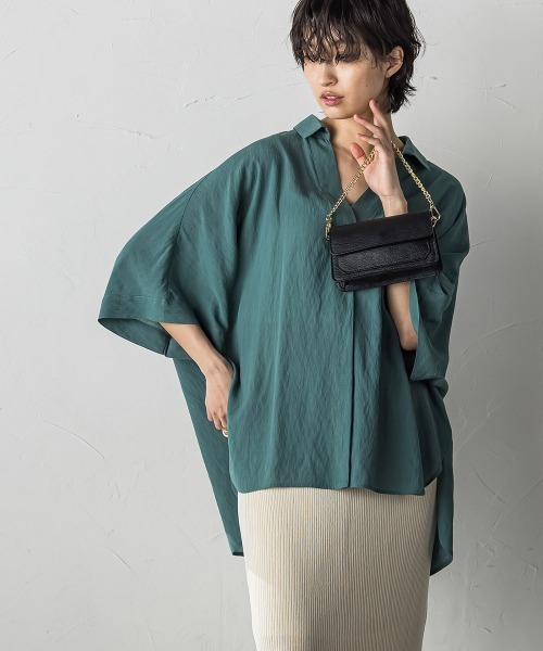 tシャツ バックタックドルマンスキッパーシャツ レディース MAYSON GREY tシャツ バックタックドルマンスキッパーシャツ