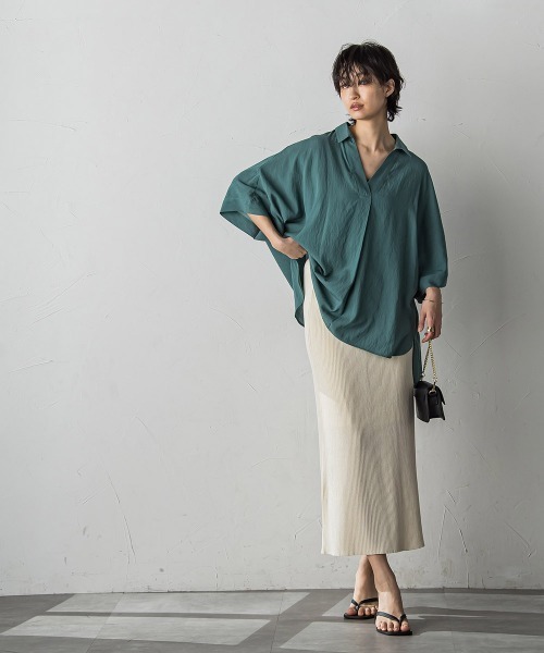 tシャツ バックタックドルマンスキッパーシャツ レディース MAYSON GREY tシャツ バックタックドルマンスキッパーシャツ