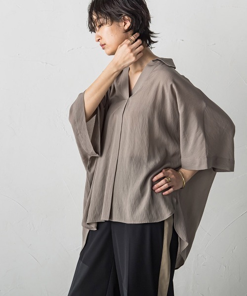 tシャツ バックタックドルマンスキッパーシャツ レディース MAYSON GREY tシャツ バックタックドルマンスキッパーシャツ