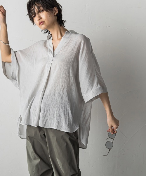 tシャツ バックタックドルマンスキッパーシャツ レディース MAYSON GREY tシャツ バックタックドルマンスキッパーシャツ