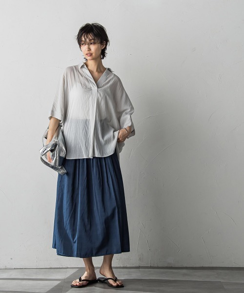 tシャツ バックタックドルマンスキッパーシャツ レディース MAYSON GREY tシャツ バックタックドルマンスキッパーシャツ