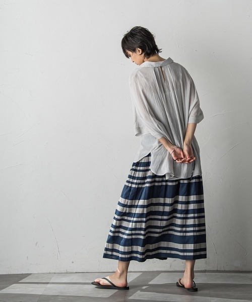 tシャツ バックタックドルマンスキッパーシャツ レディース MAYSON GREY tシャツ バックタックドルマンスキッパーシャツ