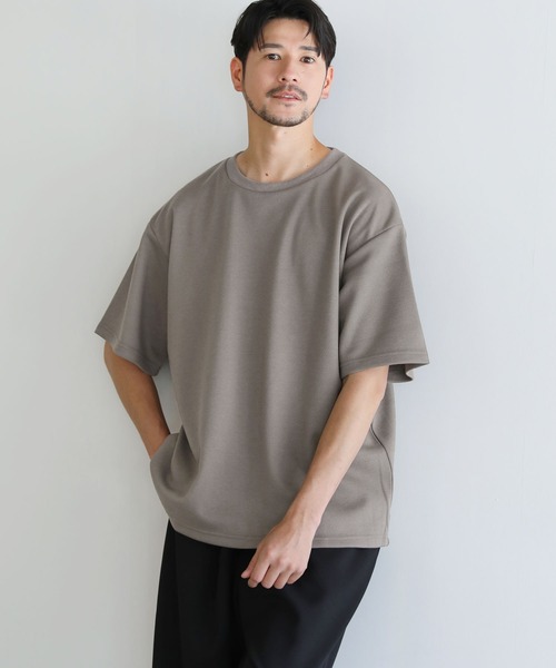 メンズ カジュアル ヴィンテージ ルーズ 薄め 半袖 Tシャツ LIL VENDARS tシャツ リップル/鹿の子ポンチ ルーズベーシック