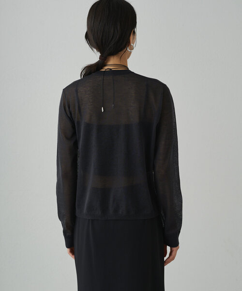 ニット シアーポケットカーディガン レディース : 84394156 : ZOZOTOWN  