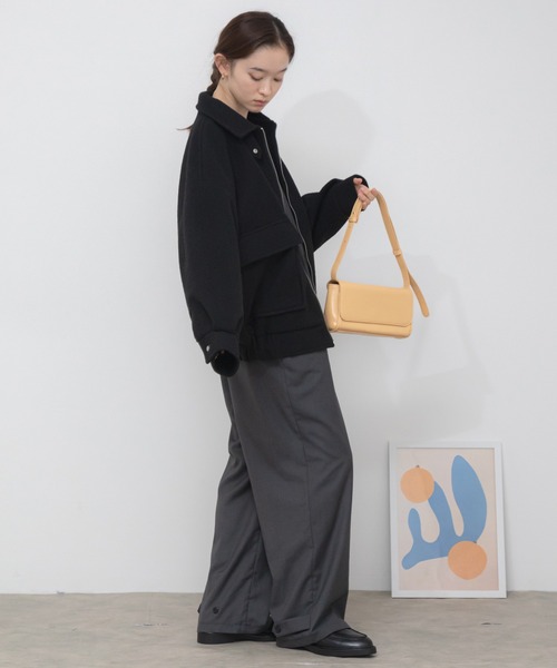 レディース 古着 60s シャギー フェイクファー × ナイロン
