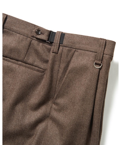 SOPHNET.（ソフネット） ワイドパンツ スラックス FLANNEL WOOL 1TUCK