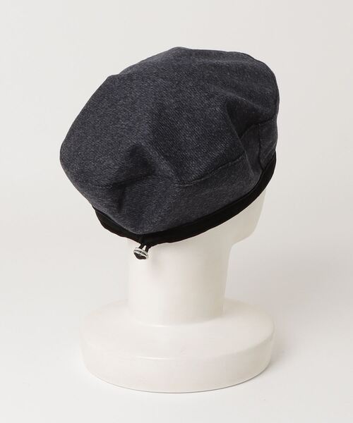 ベレー帽 [AWESOME NEEDS]BOWL BERET_RIBBON_STRIPE AWESOME NEEDS 帽子 ベレー帽 BOWL BERET WOOL レディース