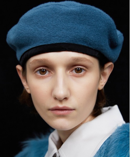 ベレー帽 [AWESOME NEEDS]BOWL BERET_RIBBON_STRIPE AWESOME NEEDS 帽子 ベレー帽 BOWL BERET WOOL レディース