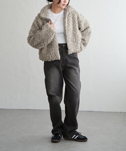 VENCE EXCHANGE ブルゾン アウター プードルファースタンドジャケット