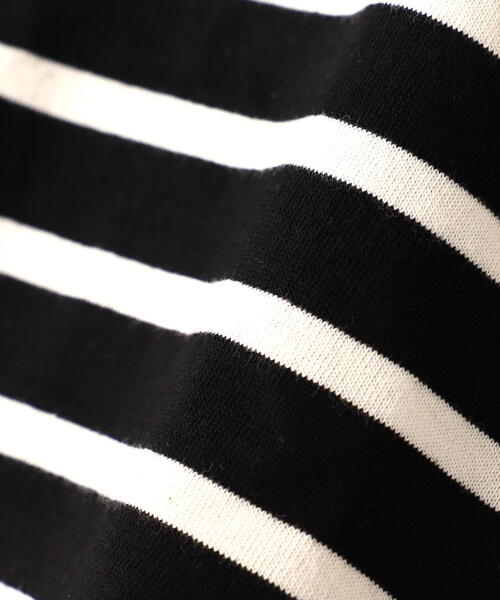 tシャツ DROIT BELLO（ドロイトベロ）別注チュールドッキングボーダーカットソー レディース DROIT BELLO tシャツ BELLO（ドロイトベロ）別注チュール