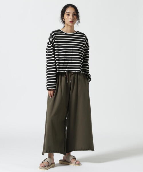 tシャツ DROIT BELLO（ドロイトベロ）別注チュールドッキングボーダーカットソー レディース DROIT BELLO tシャツ BELLO（ドロイトベロ）別注チュール