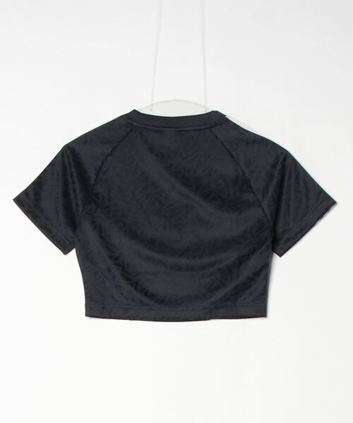 46602　アディダス　レディース　Tシャツ　黒ｘグレー　Ｌ アディダス アディカラー トレフォイル ボクシーTシャツ